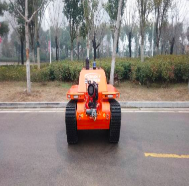 6hrs Battery Time Fire Fighting Robot For Fire Suppression Main Engine Weight 28kg