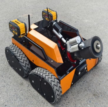 Portable New Energy Vehicle Fire Extinguishing Robot 4th Generation Tracked 4 Swivel Arms