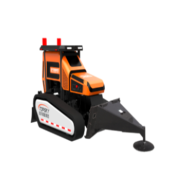 Firefighting Fire Extinguishing Robot 3rd Generation Oil Powered Hydraulic With Water Hose Frame