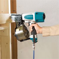 Electric power construction Pneumatic Coil Nail Gun easily adjusted via a knob