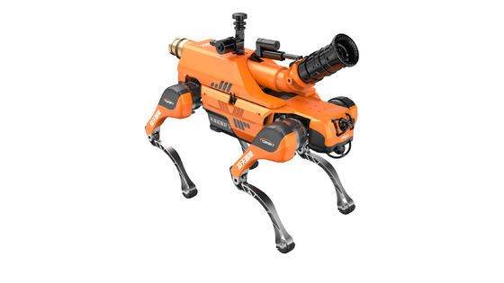 Çok fonksiyonel IP67 koruma seviyesi dört bacaklı yangın söndürme akıllı robot köpeği