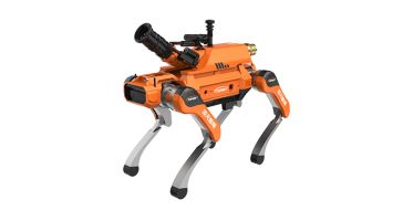 Çeşitli montaj modülleri ve genişletilebilir arayüzler Yardımcı Yangın Söndürme Dörtlü Robot Köpek