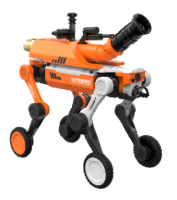 Yangın Söndürme Tekerlekli Robot Köpek su topu yangın söndürme robotu